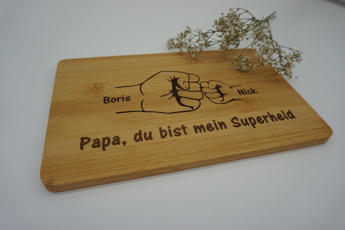 Frühstücksbrett | Papa, du bist mein Superheld | personalisiert
