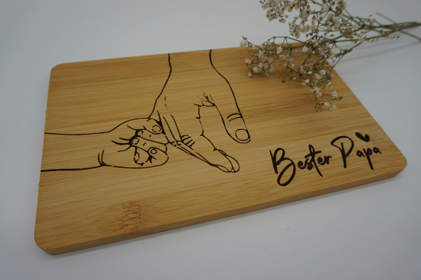 Schneidebrett "Bester Papa & Hände"