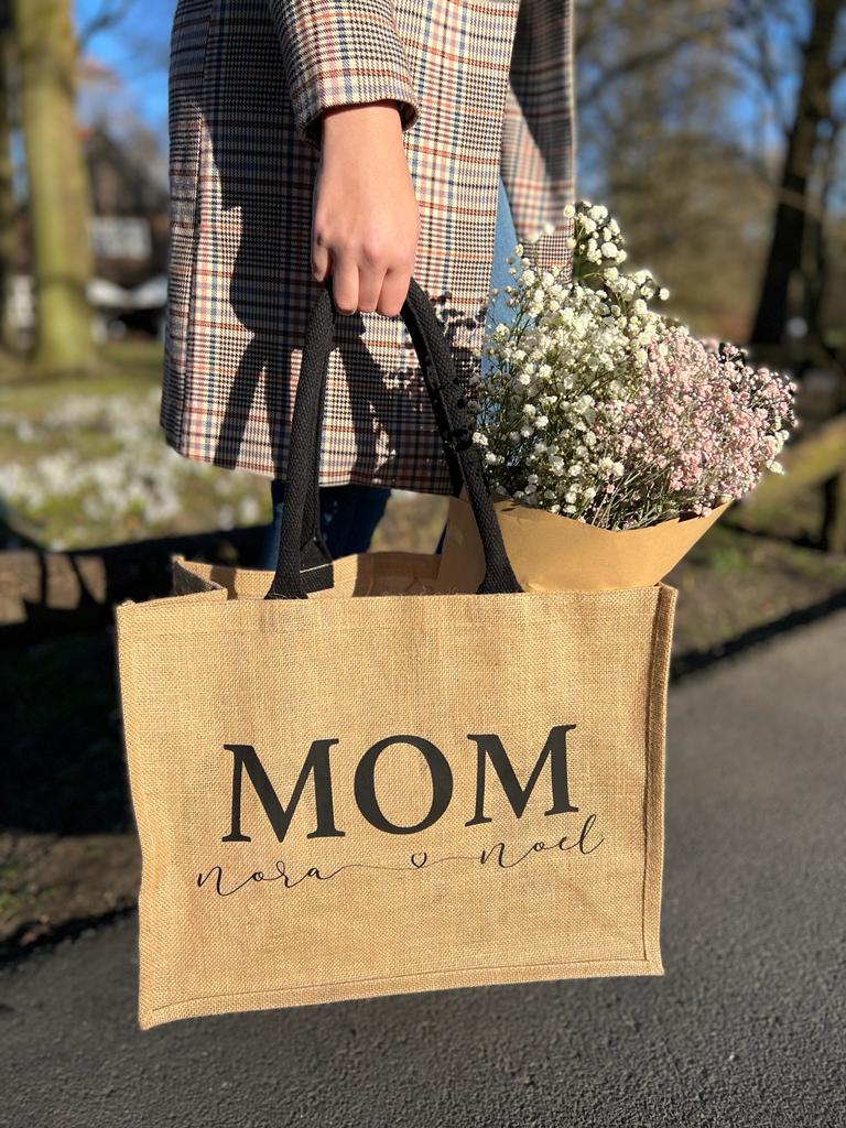 Jutetasche | Mom | personalisiert