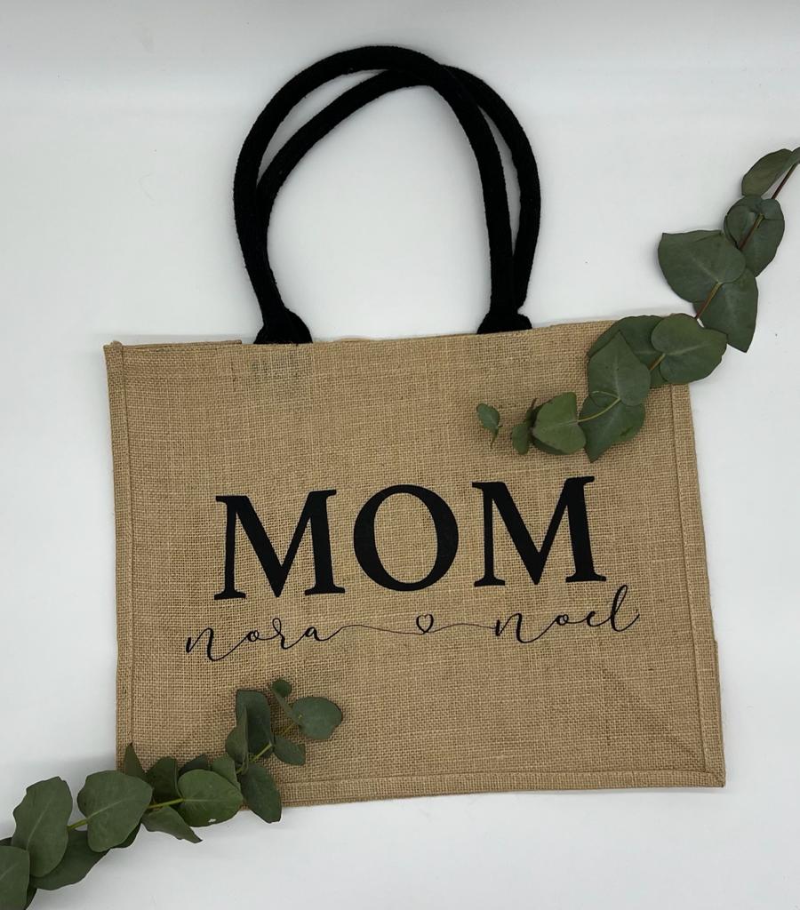 Jutetasche | Mom | personalisiert