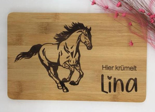 Frühstücksbrett | Pferd | personalisiert